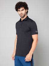 MINIMAL BUZZ SOFT TOUCH POLO T-SHIRT-BLACK